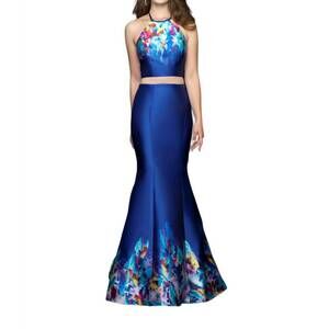 NEW MADISON JAMES 2pc mikado gown in royal